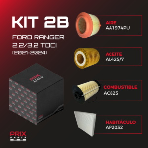 Kit 2B - Ford Ranger 2.2 / 3.2 TDCI (2021-2024)