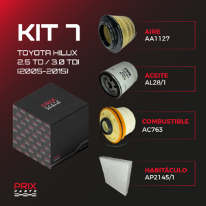 Kit 7 - Toyota Hilux 2.5 TD / 3.0 TDI (2005-2015)