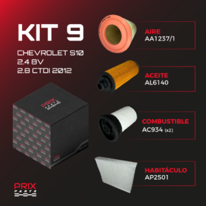 Kit 9 - Chevrolet S10 2.4 8V / 2.8 CTDI 2012